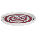 PIATTO DECORATIVO ETNIC CERAMICA ROSSO