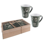 SET 2PZ MUG CACTUS ASS
