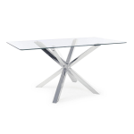 TAVOLO MAY GAMBA ACCIAIO 160X90