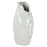 VASO FOGLIA BIANCO YI-0300 CM 21,5X19,5H39,5