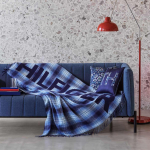PLAID 130X170 SHADOW CHECKS INDIGO