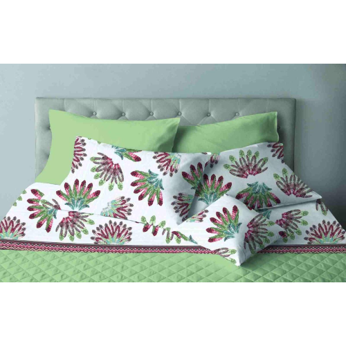 COMPLETO LENZUOLA MATRIMONIALE INDIANA ROSA