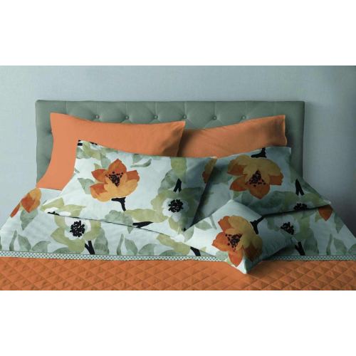 COMPLETO LENZUOLA MATRIMONIALE MARYLAND ARANCIO