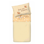 COMPLETO LENZUOLA LETTINO BABY UNIMAGIC GIALLO