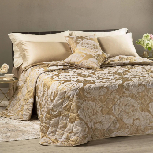 COPRILETTO TRAPUNTATO MATRIMONIALE ROSE