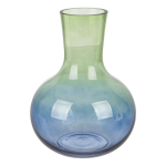 VASO VETRO LUNAR AMPOLLA VERDE-AZZURRO H25