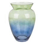 VASO VETRO LUNAR ANFORA VERDE-AZZURRO H30