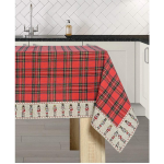 TOVAGLIA COPRITAVOLO NATALIZIA TARTAN SOLDATINI 140X180