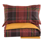 COMPLETO COPRIPIUMINO MATRIMONIALE TARTAN