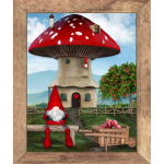 PLAID DIGITALE NATALE GNOME 130X160