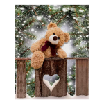 PLAID DIGITALE TEDDY BEAR 130X160