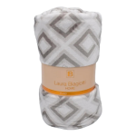 PLAID COPERTA IN PILE CORAL LAURA BIAGIOTTI 210X240 ARALIA GRIGIO