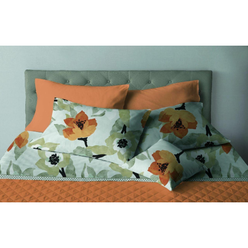 COMPLETO LENZUOLA MATRIMONIALE MARYLAND ARANCIO