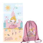 TELO MARE 70X140 BALLET CON ZAINETTO