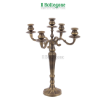 CANDELABRO LARYN 5 FUOCHI BRUNITO H52
