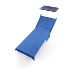 TELO MARE LETTINO 75X190 NAUTICAL BLU