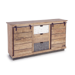 CREDENZA 2 ANTE 3 CASSETTI TUDOR 