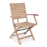 SEDIA MARYLAND IN TEAK CON BRACCIOLI 