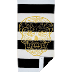 TELO MARE JACQARD SKULL GOLD 90X170