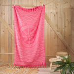 TELO MARE MICROSPUGNA 90X165 WIND ROSE FUXIA 