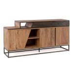 CREDENZA JANAK IN LEGNO MASSELLO 3 ANTE 2 CASSETTI 