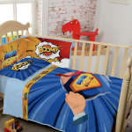 COMPLETO LENZUOLA LETTINO BABY NURSERY MISS TERRY BABY HERO 