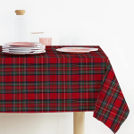 TOVAGLIA COPRITAVOLO NATALIZIA TINTO FILO LUREX TARTAN