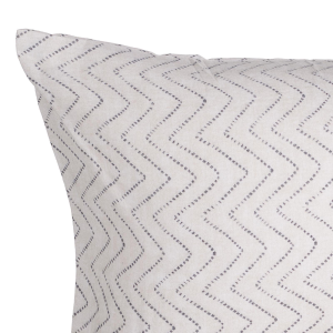 COMPLETO LENZUOLA PIAZZA E MEZZA FLANELLA CHEVRON GRIGIO