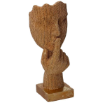 STATUA RESINA BUSTO ORO CM 8X8 H26 