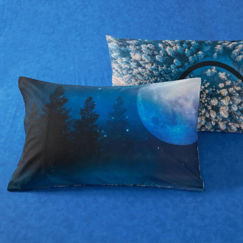 COMPLETO COPRIPIUMINO UNA PIAZZA E MEZZO BASSETTI CHIARO DI LUNA