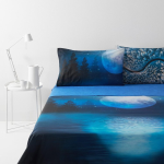 COMPLETO LENZUOLA LETTO SINGOLO BASSETTI IMAGINE CHIARO DI LUNA