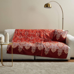 TELO ARREDO GRANFOULARD BASSETTI 270X270 RAGUSA ROSSO