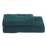 SET 1+1 ASCIUGAMANO E OSPITE GNOMI JACQUARD VERDE 