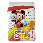 TRAPUNTA INVERNALE LETTO SINGOLO DISNEY MICKEY SMILE
