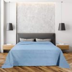 COPRILETTO MATRIMONIALE NAPONE AZZURRO 