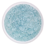 PIATTO CENTROTAVOLA LEGNO TONDO FIORE AZZURRO 