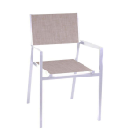 POLTRONA ALLUMINIO CLEVELAND BIANCO OPACO 