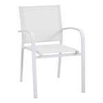 POLTRONA ALLUMINIO SULLIVAN BIANCO 