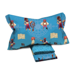 COMPLETO LENZUOLA LETTO SINGOLO FANTASY PIRATI