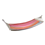 AMACA TESSUTO RIGHE MULTICOLOR CON SACCA 200X100 