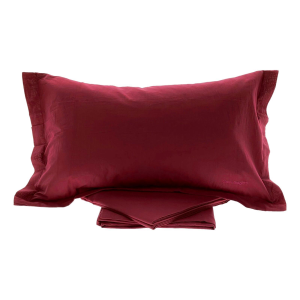 COMPLETO LENZUOLA MATRIMONIALE PERCALLE BORDEAUX