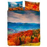 COMPLETO COPRIPIUMINO MATRIMONIALE BASSETTI AUTUMN IN LOVE