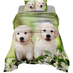 COMPLETO LENZUOLA LETTO SINGOLO SPRING DOG