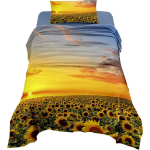 COMPLETO LENZUOLA LETTO SINGOLO GIRASOLI