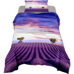 COMPLETO LENZUOLA LETTO SINGOLO LAVANDA