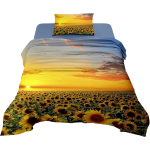 COMPLETO LENZUOLA UNA PIAZZA E MEZZA GIRASOLI