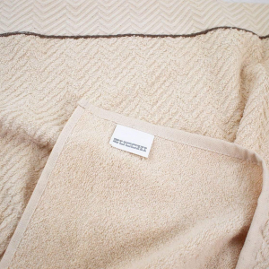 SET 1+1 ASCIUGAMANO E OSPITE ZUCCHI GEMMA BEIGE MARRONE 