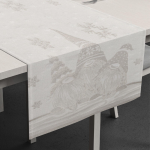 RUNNER GOBELIN LUREX NATALE 40X135 7827 CARL GHIACCIO