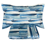 COMPLETO LENZUOLA MATRIMONIALE FLANELLA NICOL PENCIL BLU 