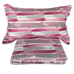 COMPLETO LENZUOLA MATRIMONIALE FLANELLA NICOL PENCIL MALVA 